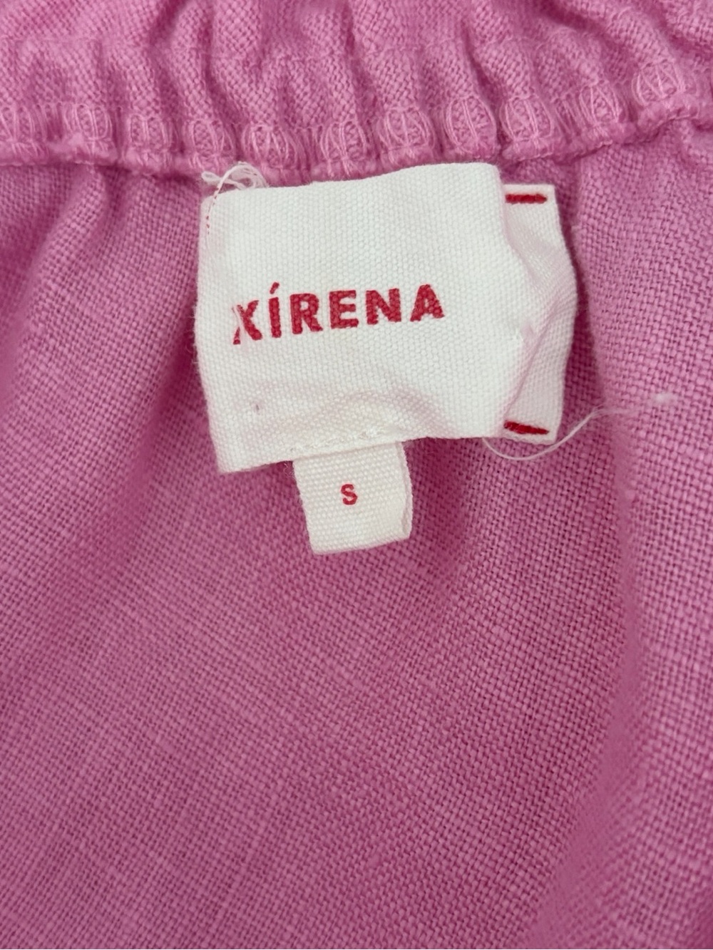 XiRENA Pink Pippa One Shoulder Linen Mini Dress Small - Picture 4 of 6